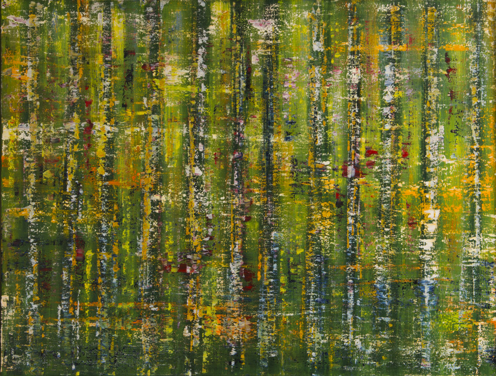 Sommer–Wald, 119 x 90 cm, Ölfarbe (2018)
